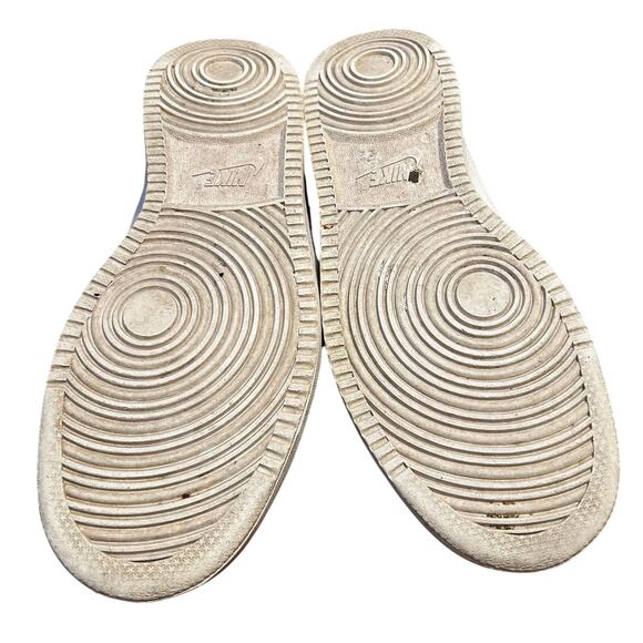 Nike Court Vision Low Triple White leather Men's sneakers Size 9.5 - Picture 3 of 3